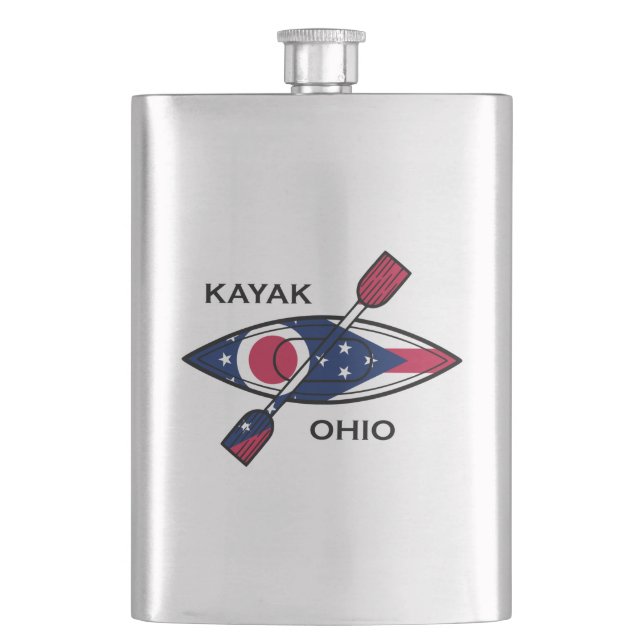 Kayak Ohio Flagga Fickplunta (Framsidan)