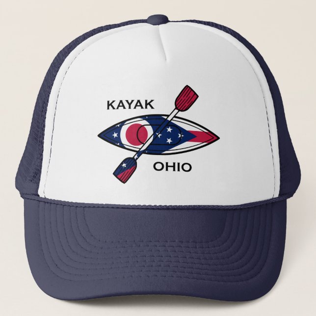 Kayak Ohio Flagga Keps (Framsida)