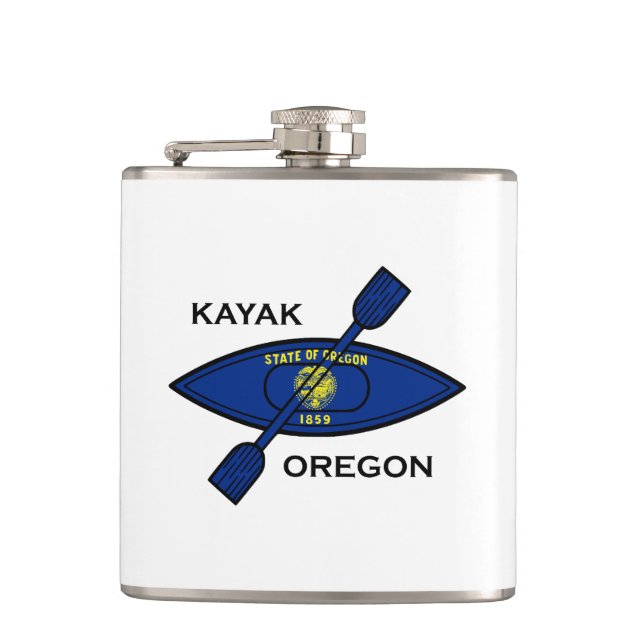 Kayak Oregon Flagga Fickplunta (Framsidan)