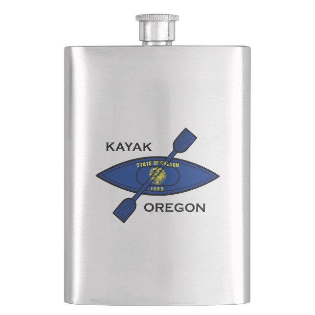 Kayak Oregon Flagga Fickplunta (Framsidan)