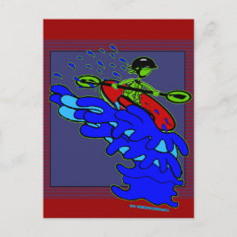 Kayak over Waterfall Shirts & Sak Vykort