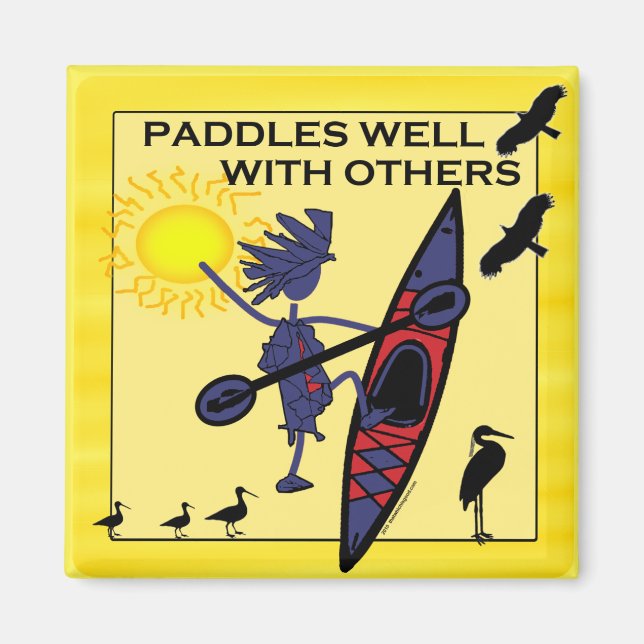 Kayak Paddles God Gult Magnet (Framsidan)