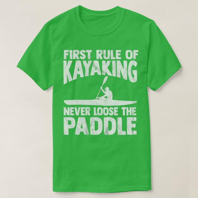 Kayak Paddling White Vatten Rwing Kayaking Boat 3 T Shirt (Design framsida)