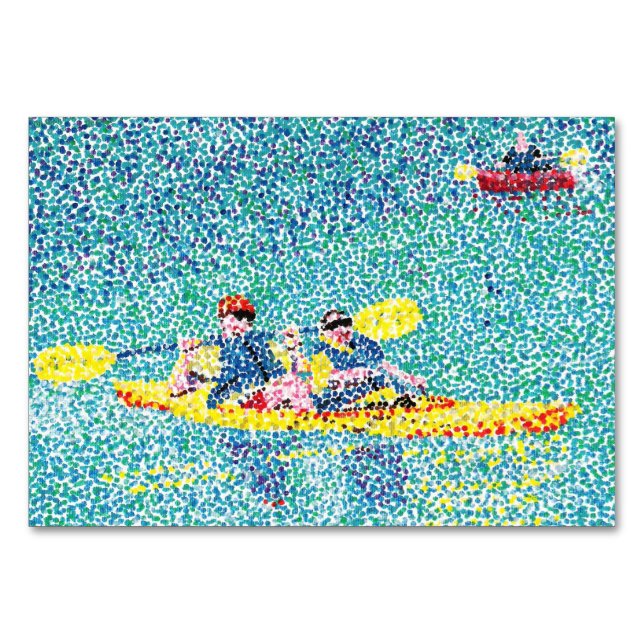 Kayak River Transport Reading Flashcards Bordsnummer (Framsidan)