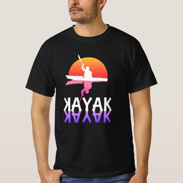 Kayak Siluett | Paddling T Shirt (Framsida)