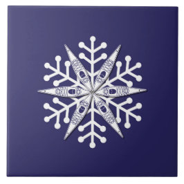 Kayak Snowflake trivet Kakelplatta