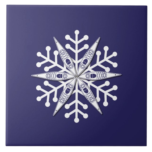 Kayak Snowflake trivet Kakelplatta (Framsidan)