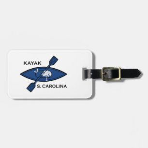 Kayak South Carolina Flagga Bagagebricka