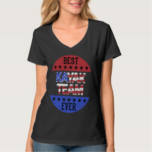 Kayak Team Självständighetsdagen Patriotisk Kayaka T Shirt