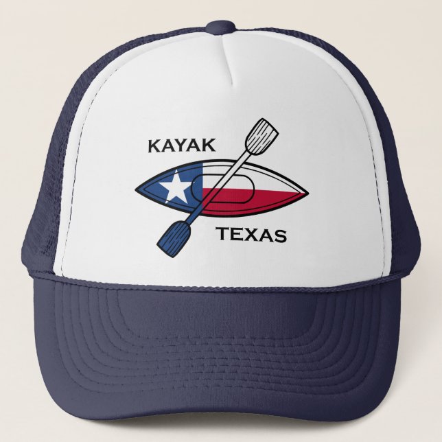 Kayak Texas Flagga Keps (Framsida)