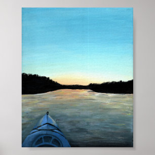 "Kayak the Grand" Skriv ut Poster