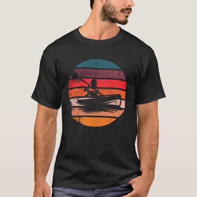 Kayak Vintage Sunset T Shirt (Framsida)