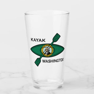 Kayak Washington Statlig flagga Glaskopp
