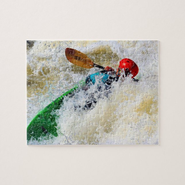 Kayak Whitewater Adrenaline Rush - 8x10 Pussel (Horisontell)