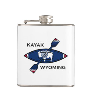 Kayak Wyoming Flagga Fickplunta