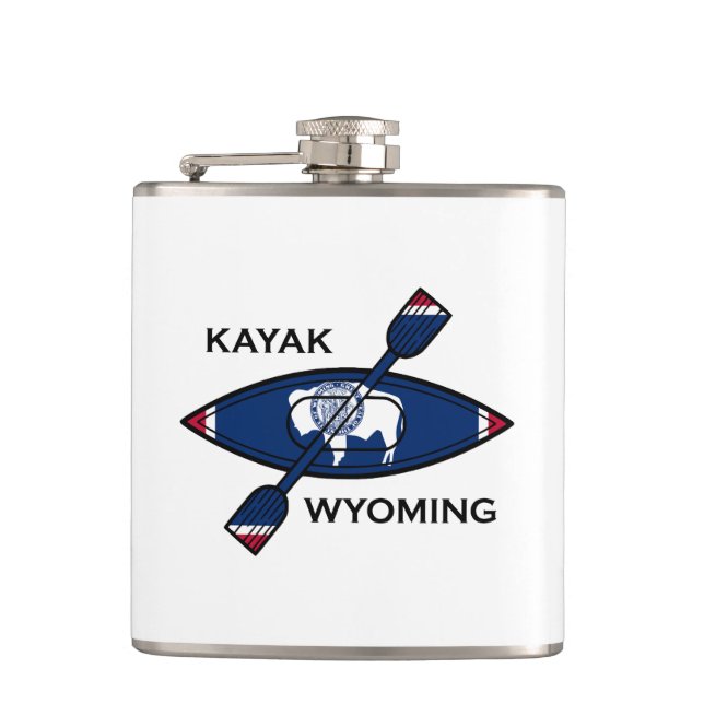 Kayak Wyoming Flagga Fickplunta (Framsidan)