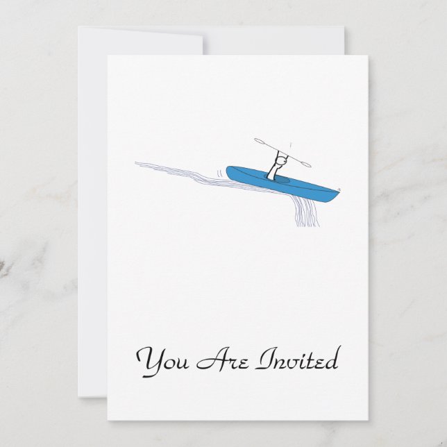 Kayaker Inbjudningar (Framsida)