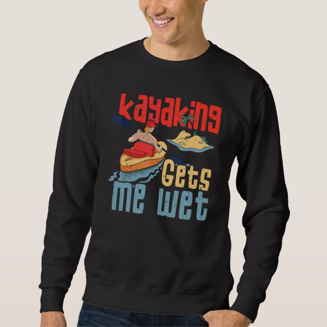 Kayaker Outfit Kanotpaddling Blötter Mig Lång Ärmad Tröja (Framsida)
