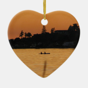 Kayakers Julgransprydnad Keramik