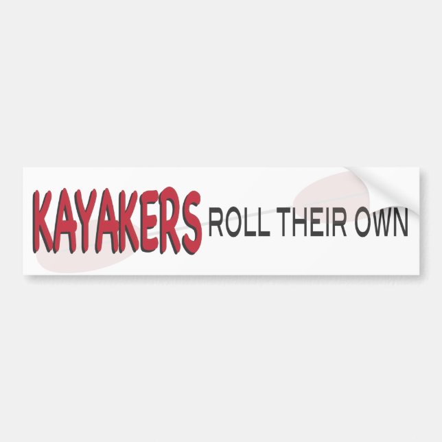 Kayakersrulle Bildekal (Framsidan)