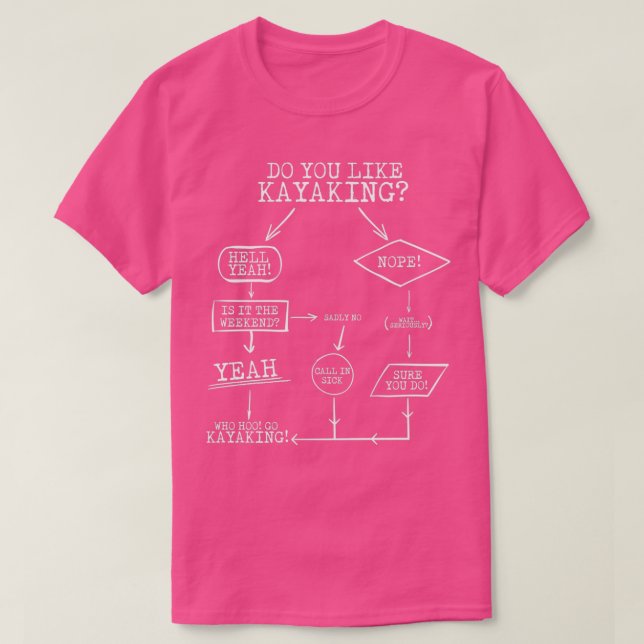 Kayakflödesdiagram T Shirt (Design framsida)