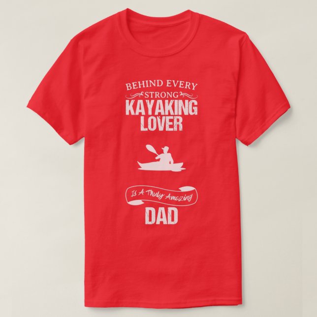 Kayaking Älskare Fantastisk Pappa - en fin utformn T Shirt (Design framsida)