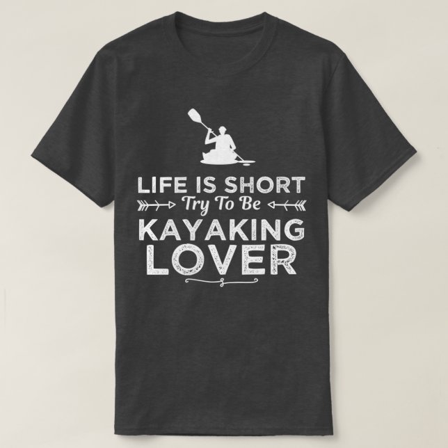 Kayaking Älskare-finare formgivning för gift (2) T Shirt (Design framsida)