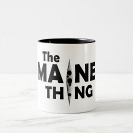 Kayaking är Maine Sak Två-Tonad Mugg
