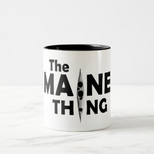 Kayaking är Maine Sak Två-Tonad Mugg