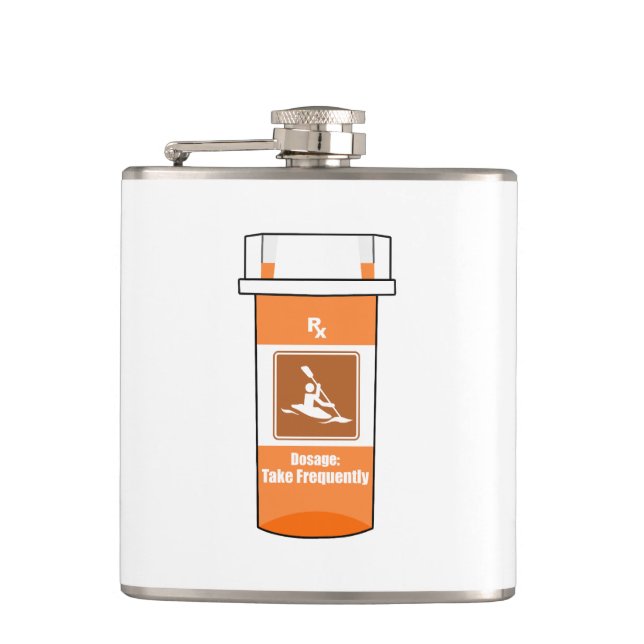 Kayaking är min drog fickplunta (Framsidan)