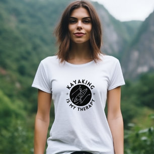 Kayaking är min terapi 3 Kvinnor T Shirt