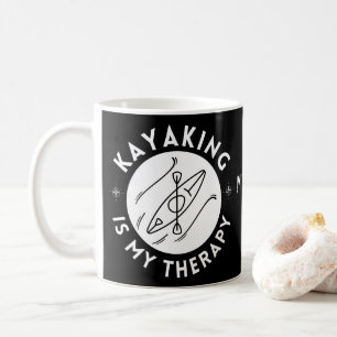 Kayaking är min terapi kaffemugg