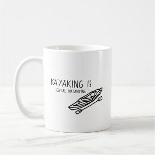Kayaking Avstånd Social Kaffemugg