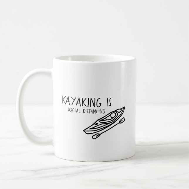 Kayaking Avstånd Social Kaffemugg (Vänster)