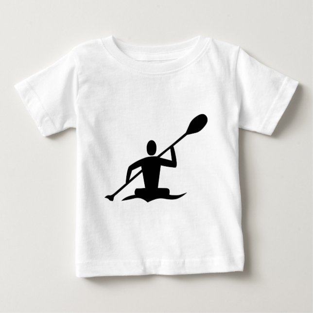 Kayaking - Black T-shirt (Framsida)