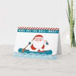 Kayaking Canoe-julkort - Helgdag Helgkort