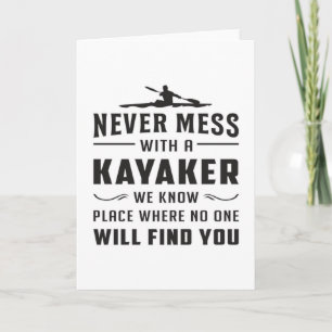 Kayaking Canoe Kayak Canoeing Funny Gift Idea Kort