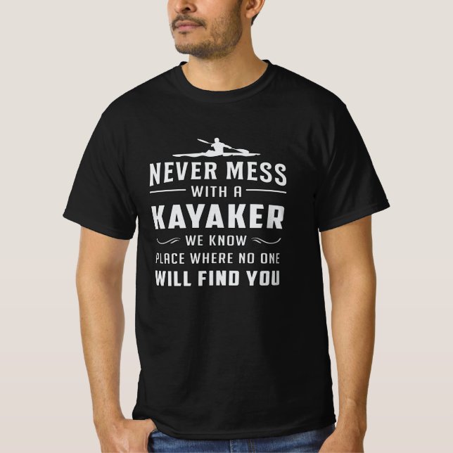 Kayaking Canoe Kayak Canoeing Paddle Funny Gift T Shirt (Framsida)