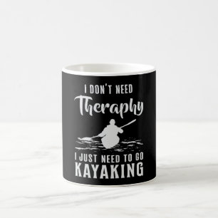 Kayaking Canoe Kayak Canoeing Therapy Funny Gift Kaffemugg
