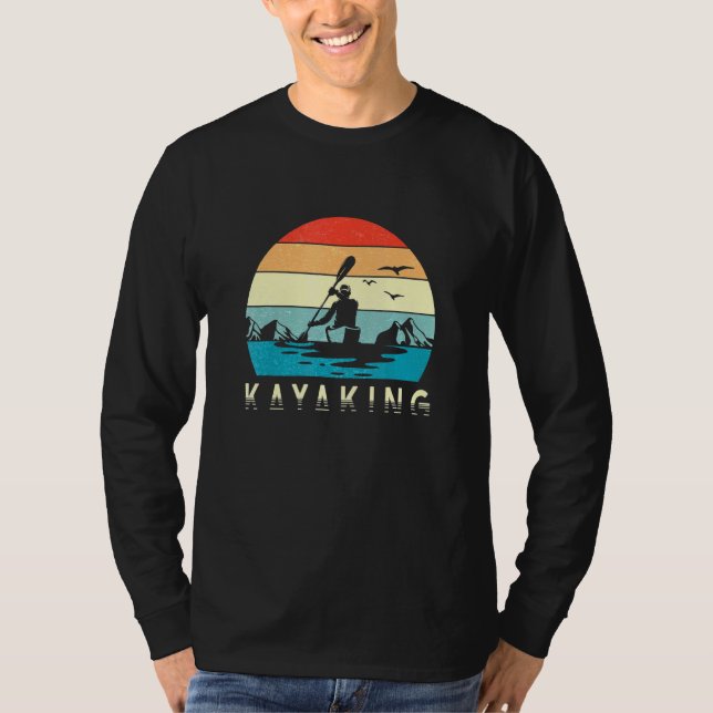 Kayaking Canoeing Camping River T Shirt (Framsida)