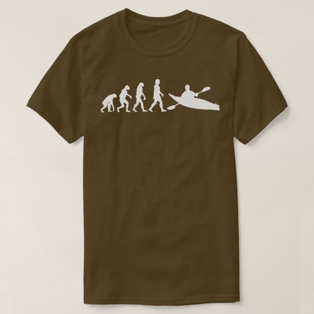 Kayaking Canoeing Evolution T Shirt (Design framsida)