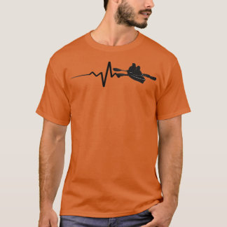 Kayaking Canoeing Heartslag T Shirt