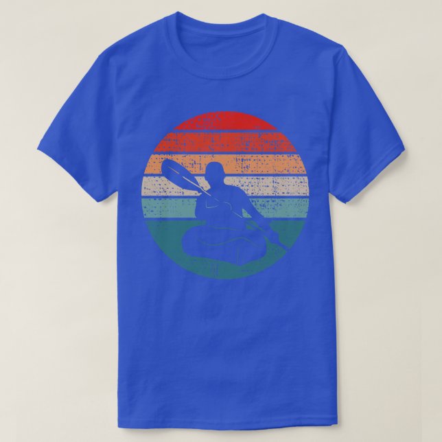 Kayaking Canoeing Retro 2 T Shirt (Design framsida)
