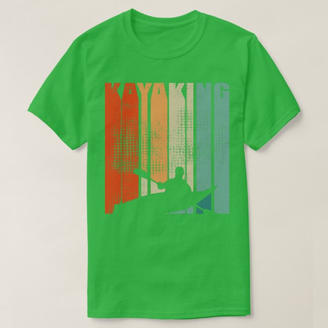 Kayaking Canoeing Retro 3 T Shirt (Design framsida)
