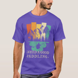 Kayaking Canoeing Retro T Shirt