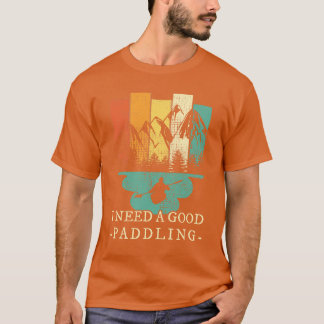 Kayaking Canoeing Retro T Shirt