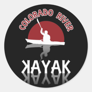 Kayaking Colorado River - Kayak Runt Klistermärke
