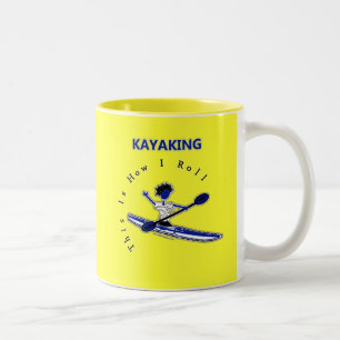 Kayaking detta är hur jag rullar Två-Tonad mugg
