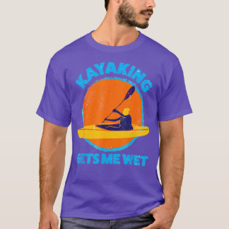 Kayaking får mig blöt Funny Halloween-jul T Shirt