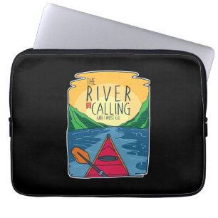Kayaking - floden ringer och jag måste gå. laptop fodral